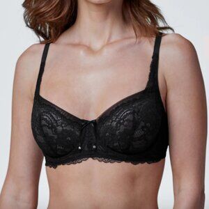 Black Lace Skarlette Blue Bra